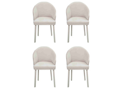 Silla de comedor blanca 4x Sillas Comedor Modernas Sillas de Madera Diseño Nuevo