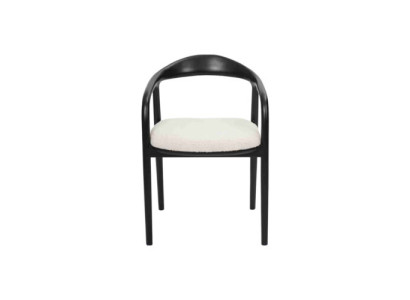 Sillas de comedor en blanco y negro, muebles de asiento de cocina de lujo, sillas metálicas.
