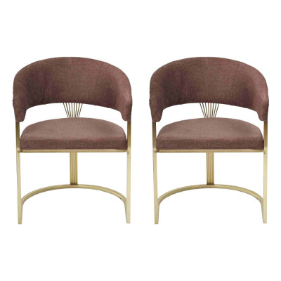 Comedor moderno 2x sillas diseñador lujo elementos de acero inoxidable textil nuevo