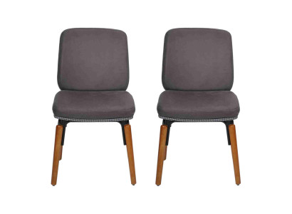 Silla de comedor de lujo 2x sillas Silla de alta calidad Silla de respaldo Muebles Silla de madera