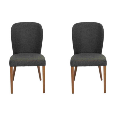 Sillas de diseño de lujo de madera moderna 2x, silla de respaldo nuevo.