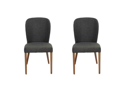 Sillas de diseño de lujo de madera moderna 2x, silla de respaldo nuevo.