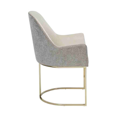 Silla tapizada blanca Silla de comedor Sillas de cocina Muebles de asiento de diseñador Nuevo