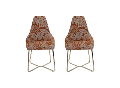 Silla de comedor Silla de cocina 2 sillas Sillón de respaldo de lujo Multicolor Moderno Comedor
