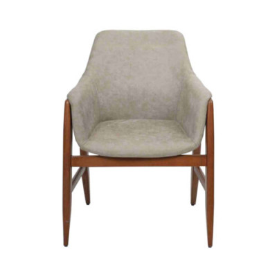 Silla de comedor silla silla de cocina silla de respaldo silla de madera tela moderna gris silla