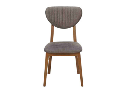 Silla de madera marrón Sillas tapizadas de diseñador Muebles de lujo para el comedor