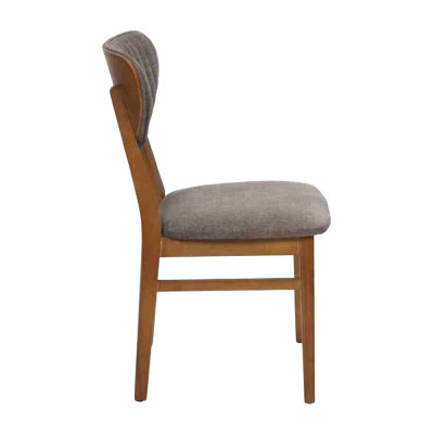 Silla de madera marrón Sillas tapizadas de diseñador Muebles de lujo para el comedor