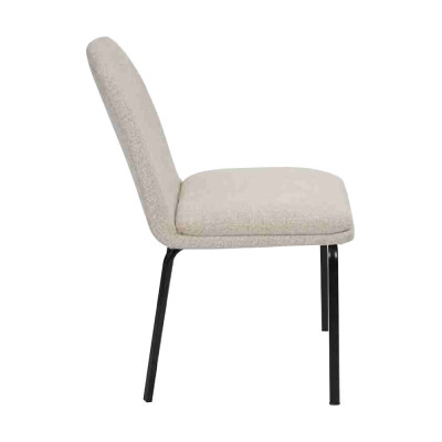 Moderna silla de metal blanca Diseñador de muebles de comedor Sillón elegante