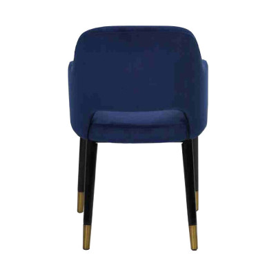 Exclusivas 2 sillas modernas azules de cocina, diseño de muebles con armazón de madera.