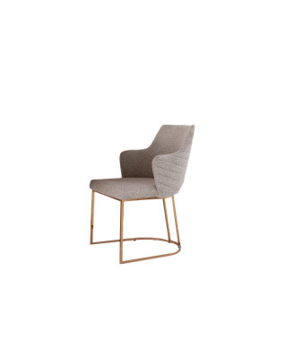 Silla Silla de comedor Silla de cocina Lujo Beige Taburete moderno