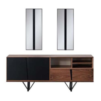 Armario de madera cómoda aparador aparador armario aparador marrón madera comedor