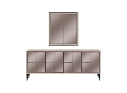 Aparador de lujo armario cómoda de madera blanca moderna