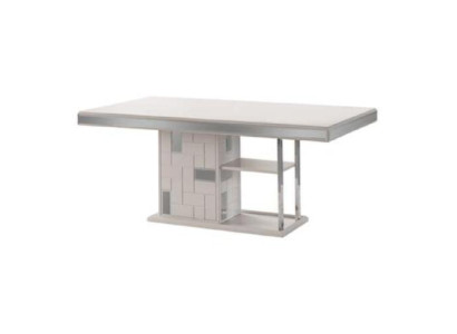 Mesa de comedor de lujo Mesa de comedor Mesa Muebles de comedor Esquina de comedor Madera Blanco
