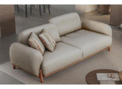 Chesterfield blanco de 3 plazas. Muebles de lujo para sala de estar. Sofás tapizados.