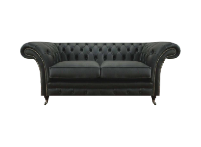 Sofá de dos plazas Chesterfield sala de estar moderno textil mobiliario tapizado.