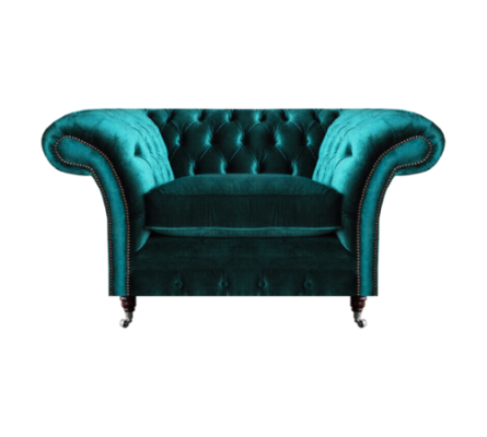 Sillón de sala de estar Chesterfield sofá asiento muebles tapizados nuevo.