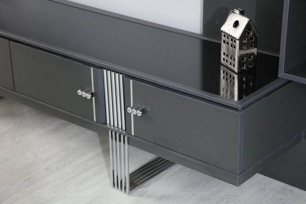 Muebles de comedor de diseñador - Mesa de comedor de lujo, sillas, aparador - Set de 7 piezas