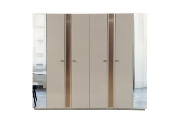 Diseño armario beige de madera armario habitación infantil 6 puertas novedad