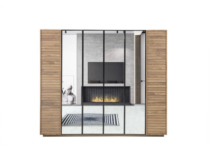 Armario Marrón de Madera Diseño de Armario de 6 Puertas de Novedad para Habitación Infantil