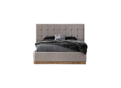 Estructura de cama de 180 x 200 cm para cama, dormitorio, marcos de cama de madera clara.
