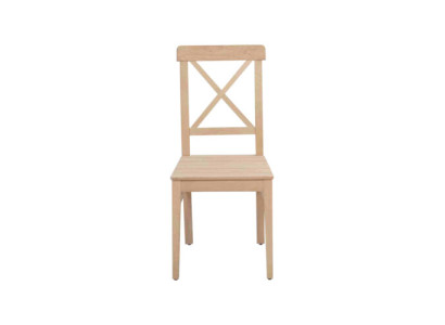 Silla de comedor de diseñador 2x sillas Silla de madera de lujo Asiento individual Sin reposabrazos
