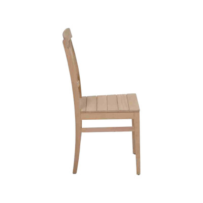 Silla de comedor moderna diseñada de madera de lujo sin reposabrazos