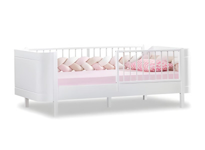 Elegante cama para niños Blanca Cama Habitación infantil Muebles para habitación infantil Madera nueva