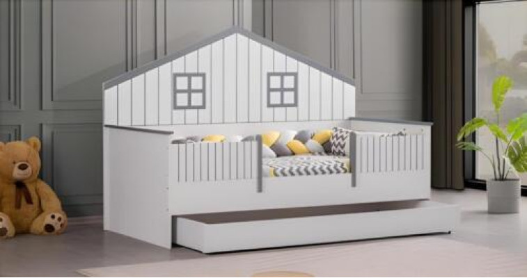 Moderna cama infantil extensible de lujo cama de dormitorio de madera muebles
