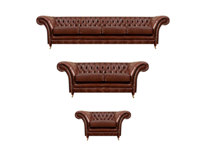 Nuevo conjunto de sala de estar 3 piezas Chesterfield Sofás Muebles tapizados Sillón Equipamiento