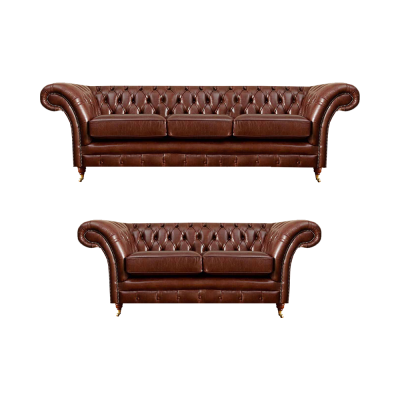 Salón nuevo conjunto Chesterfield sofás sofá de tres plazas con sofá de dos plazas.
