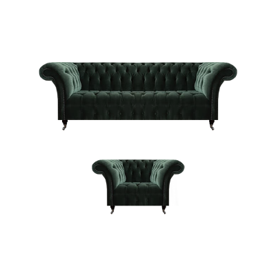 Muebles tapizados negros Sala de estar Sofá de tres plazas Nuevo Sofá Sillón