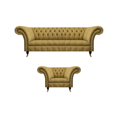 Chesterfield sofá de tres plazas muebles tapizados Nuevo sillón tapizado asiento sala de estar