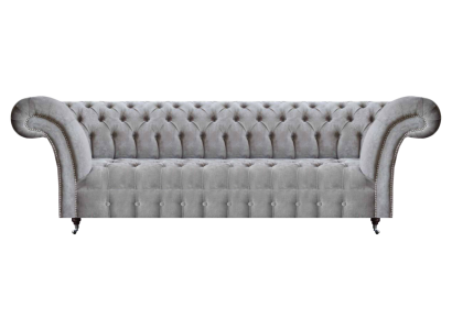 Sofá de cuatro plazas sofá diseñador moderno salón muebles Chesterfield