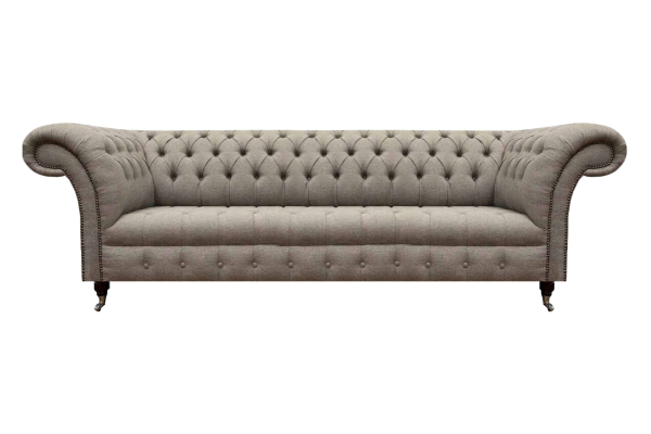 Chesterfield sofá de cuatro plazas sofá sala de estar sofá tapizado nuevo textil muebles