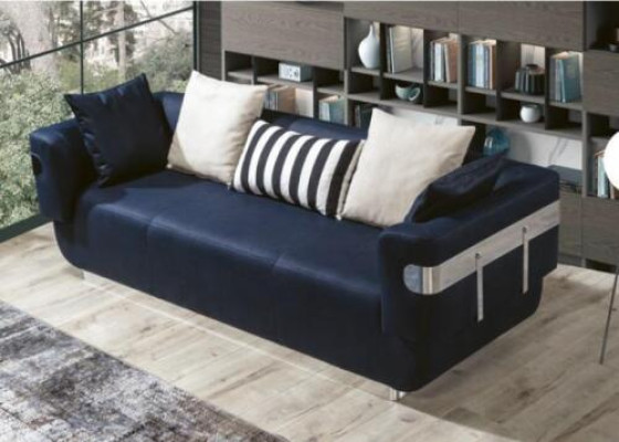 Sofá de tres plazas de tela para muebles de 230cm.