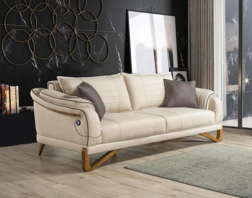 Sofá conjunto de sofá 3+3+1+1 asiento acolchado juego de muebles cojines de asiento 4 piezas