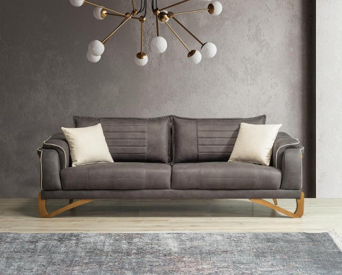 Sofá conjunto de sofá 3+3+1+1 asiento acolchado juego de muebles cojines de asiento 4 piezas