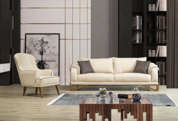 Sofá conjunto de sofá 3+3+1+1 asiento acolchado juego de muebles cojines de asiento 4 piezas