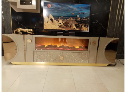 Mueble de televisión de lujo RTV, estante, aparador, cómoda, soporte de televisión, armario, muebles nuevos.