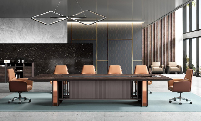 Oficina Muebles de oficina Mesas de mesa de conferencias y mesas de conferencias Equipamiento Mesa 360cm nuevo