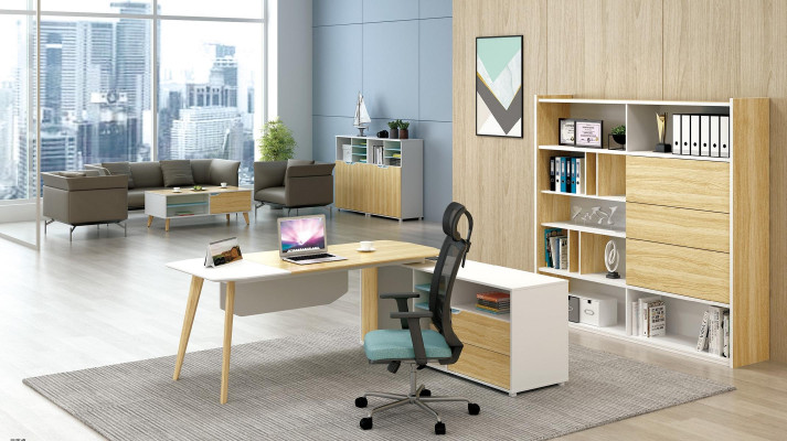 Eckschreibtisch Trabajo Escribir Oficina Mesa Clase Muebles de diseñador Mesas