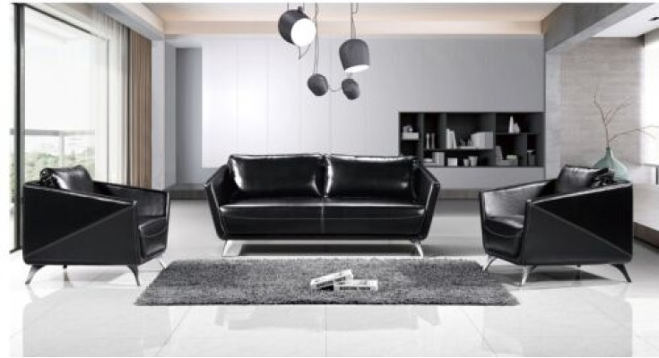 Sofá de 3 plazas + 1 + 1 asientos Sofá de cuero Sofá Sofá de diseño moderno de salón