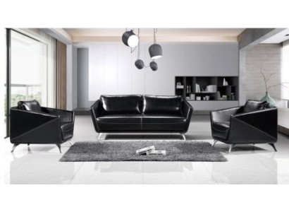 Sofá de 3 plazas + 1 + 1 asientos Sofá de cuero Sofá Sofá de diseño moderno de salón