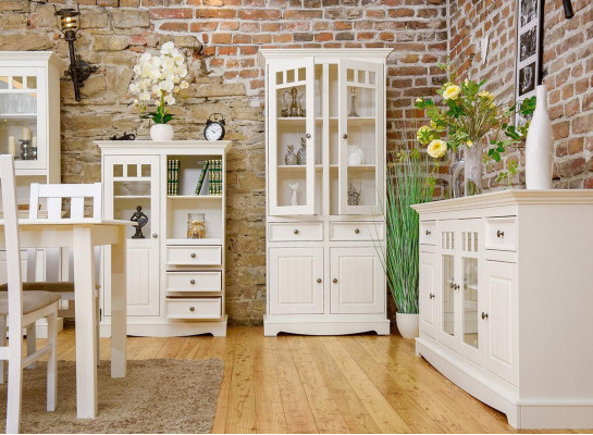 Mueble de casa de campo aparador vitrina comoda XL estante loft vitrina mueble de aparador.