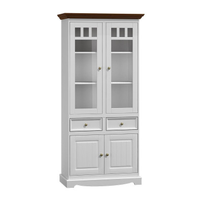 Vitrina mueble de vidrio Armario de vidrio Vitrina clásica Vitrina de esquina clásica Armario de esquina de cristal de madera