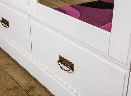 Armario de estilo rústico, armario, armarios para ropa de madera, muebles blancos, estantería.