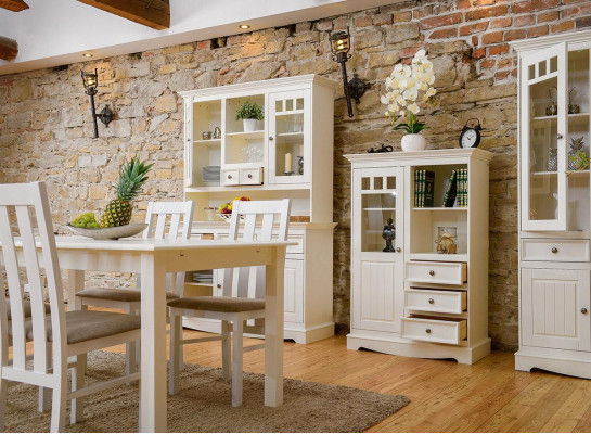 Clásica mesa de madera mesa de comedor mesa de madera mesas de comedor extensible de estilo rústico.