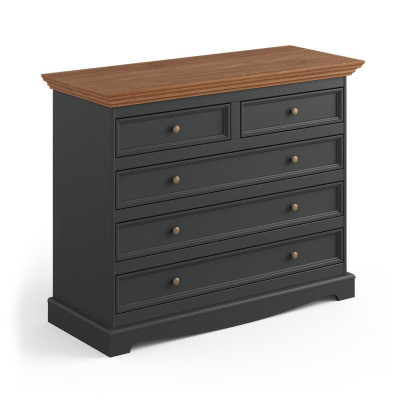 Estantería de salón de madera, lujo, moderna, negra, cómoda XXL, tablero bajo, armario.