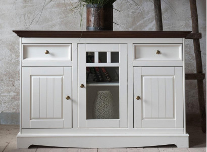 Mueble Madera Armarios Sala de Estar Aparador Vitrina Cómoda Clásica Cajoneras