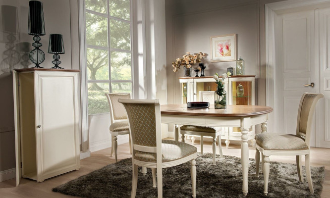 Armario clásico Vitrina de madera Lujo noble Armario de vidrio Repisa de madera